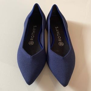 Rothy’s “The Point” flats, navy, sz 7